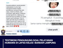 Testimoni Pengunjung Soal Pelayanan Humanis di Lapas Kelas I Bandar Lampung