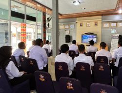 Lapas Metro Dukung Penguatan Sinergi Kemenimipas dan Polri Melalui Rakor Nasional Secara Daring