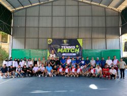 Kalapas Kelas I Bandar Lampung Hadir dan Turunkan Tim pada Lomba Tenis Piala Kakanwil Ditjenpas Lampung