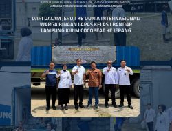 Dari Dalam Jeruji ke Dunia Internasional: Warga Binaan Lapas Kelas 1 Bandar Lampung Kirim Cocopeat ke Jepang