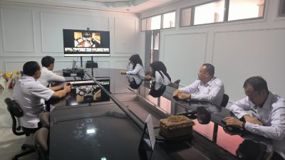 Tim Pokja WBK WBBM Lapas Kelas I Bandar Lampung Ikuti Sosialisasi Penguatan WBK Secara Virtual