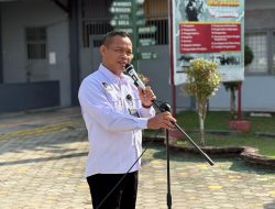 Apel Senin Pagi, Kalapas Jumadi Periksa Kehadiran dan Dorong Kedisiplinan Petugas Lapas Narkotika Lampung