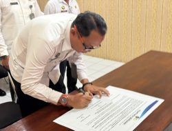Penandatanganan Komitmen Bersama Jajaran Pemasyarakatan di Rutan Kelas IIB Singkil