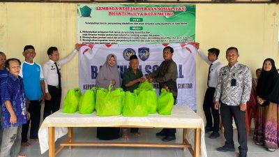 Lapas Metro Salurkan Bantuan Sosial ke LKS Bhakti Mulya: Wujud Nyata Kepedulian dan Implementasi Program Akselerasi Pemasyarakatan